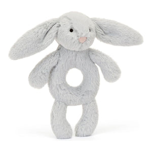 Jellycat Bashful Ring Rattle - Grey Bunny Default Title