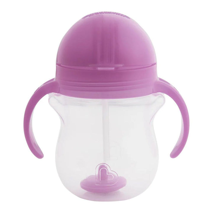 Munchkin Any Angle Click Lock Weighted Straw Trainer Cup - Purple (7oz)