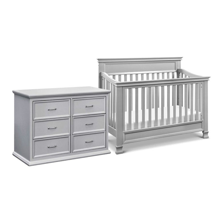 Namesake 2-Piece Foothill Crib and 6-Drawer Dresser Set - Cloud Grey (87514) (Floor Model) Default Title