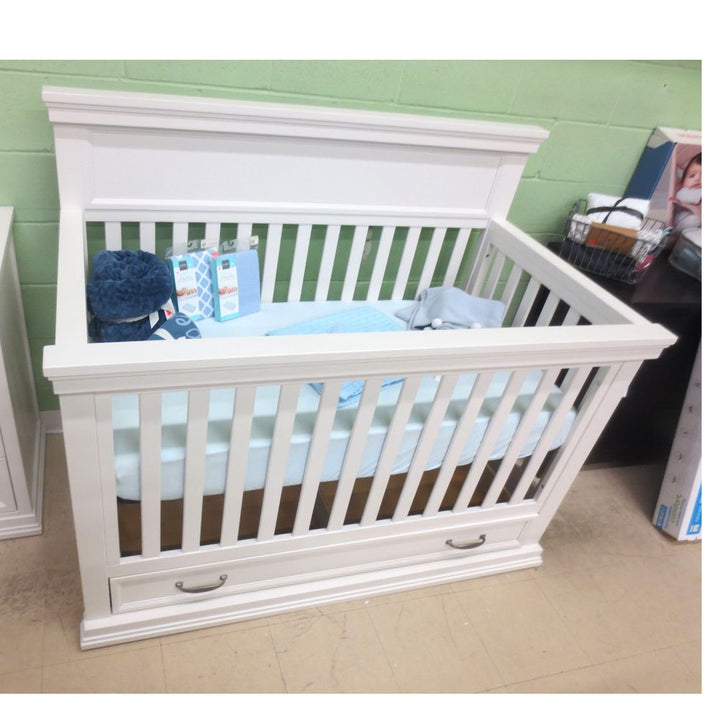 Monogram by Namesake 2-Piece Langford Crib and Dresser Set - Warm White (87515) (Floor Model)