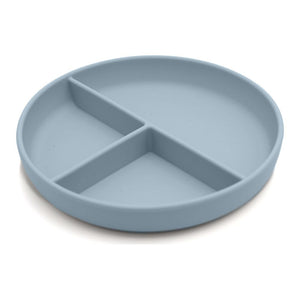 Nouka Silicone Divided Suction Plate Lily Blue