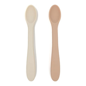 Nouka 2-Pack Silicone Spoon Set Soft Blush Shifting Sand