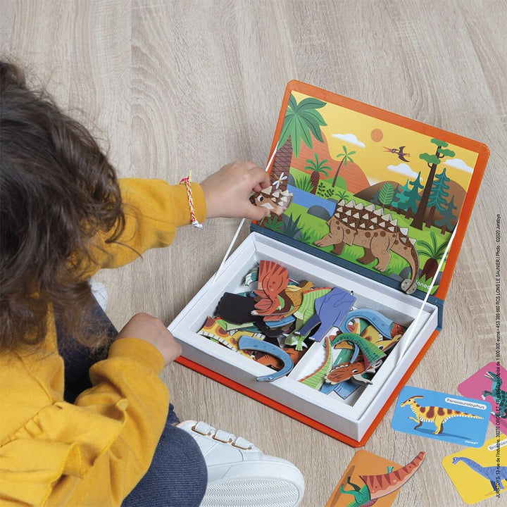 Janod Magneti'Book Magnetic Toy Set - Dinosaurs