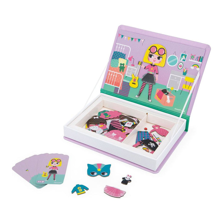 Janod Magneti'Book Magnetic Toy Set - Girl's Costumes Default Title