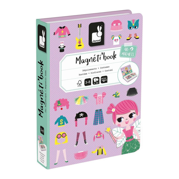 Janod Magneti'Book Magnetic Toy Set - Girl's Costumes