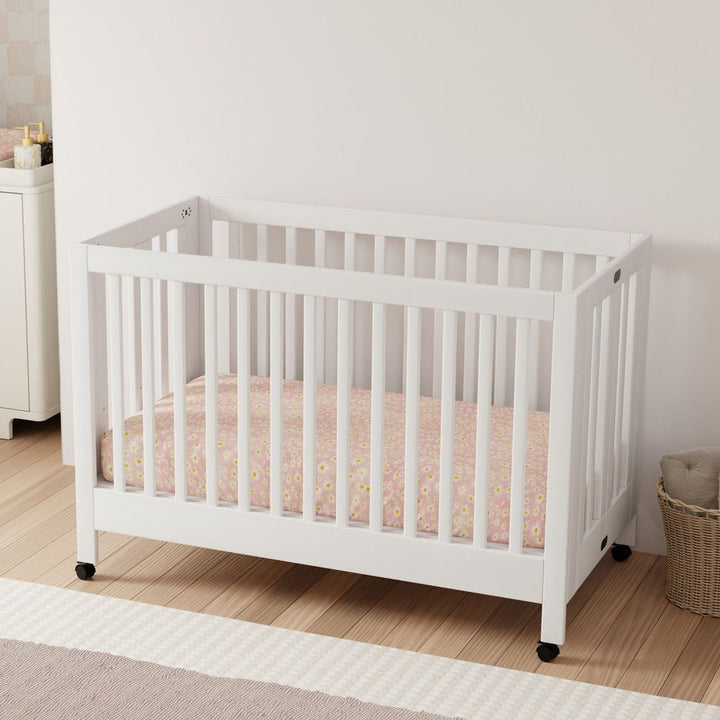 Babyletto Maki Full-Size Portable Folding Crib - White