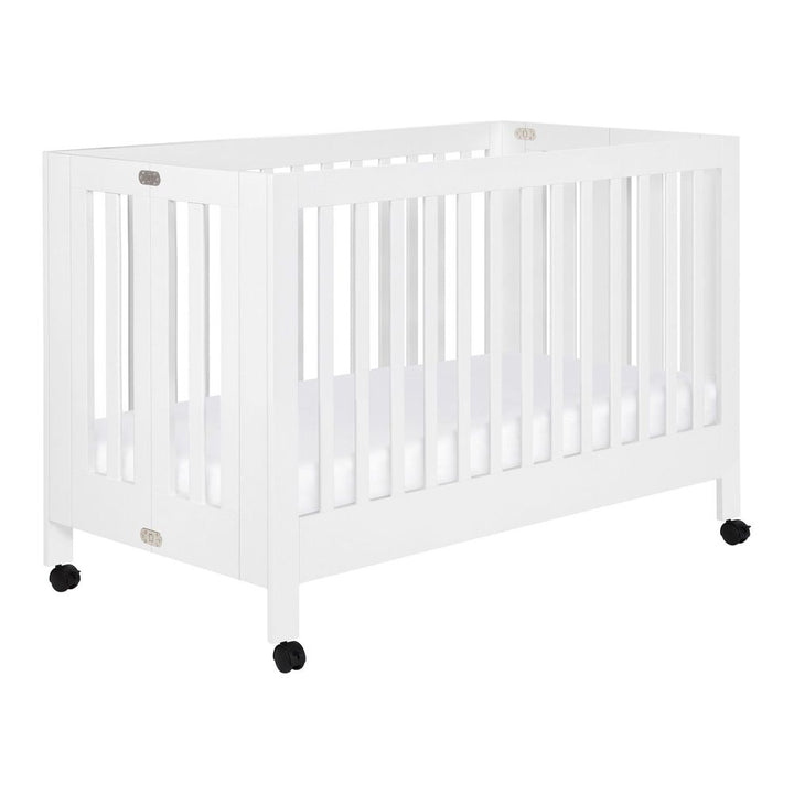 Babyletto Maki Full-Size Portable Folding Crib - White White