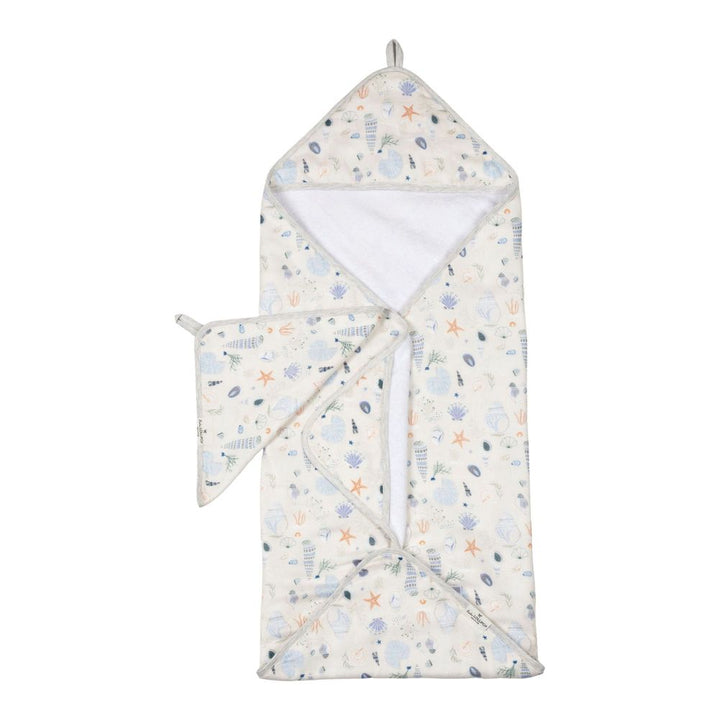 Loulou Lollipop Hooded Towel Set Seashells