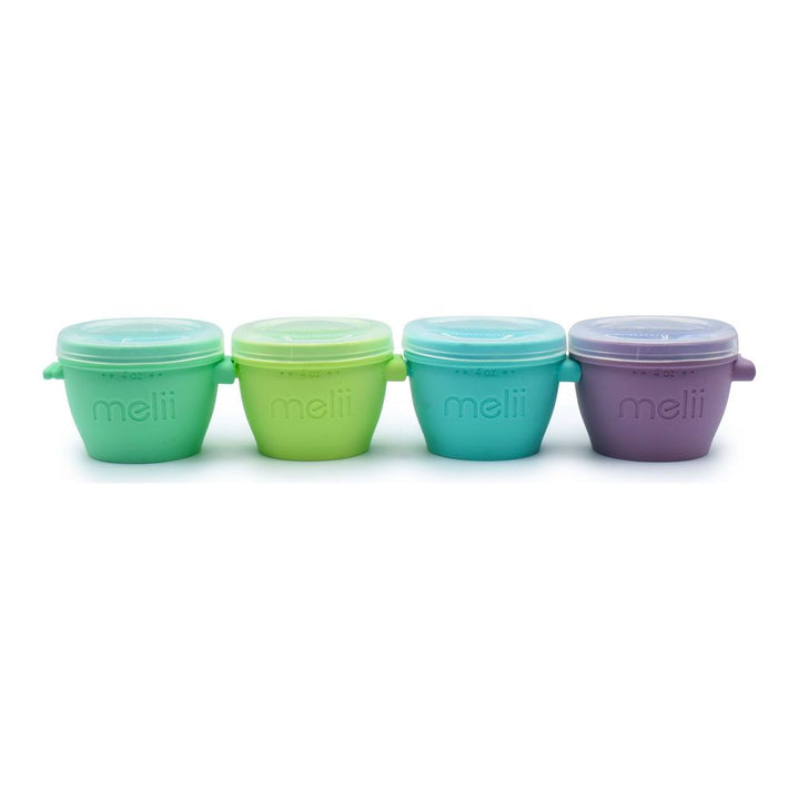 Melii 4-Piece Silicone Snap & Go Pods Set (4 oz) Default Title