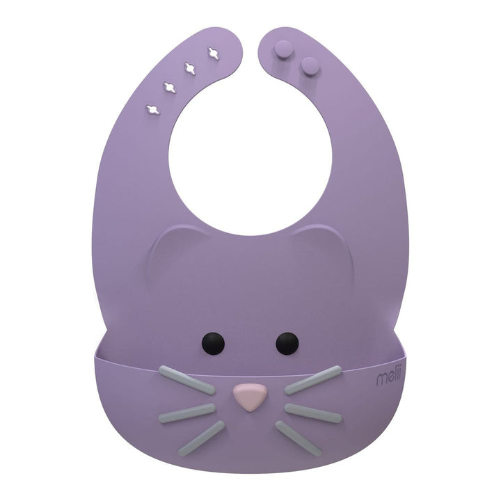 Melii Silicone Animal Bib Cat