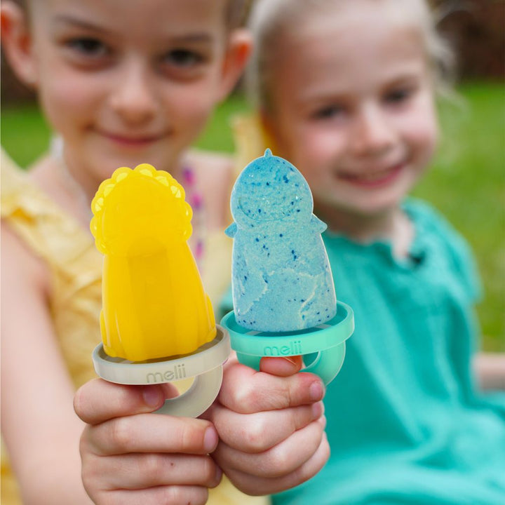 Melii 6-Piece Animal Ice Pops Moulds with Tray Set