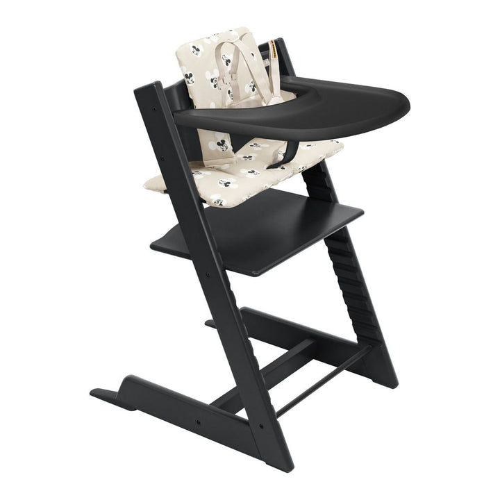 Tripp Trapp High Chair2 and Cushion with Stokke Tray Black Mickey Signature