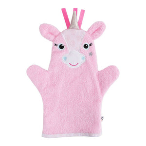 Zoocchini Cotton Terry Bath Mitt Allie the Alicorn