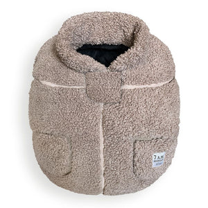 7 AM Car Seat Cocoon Oatmeal Teddy