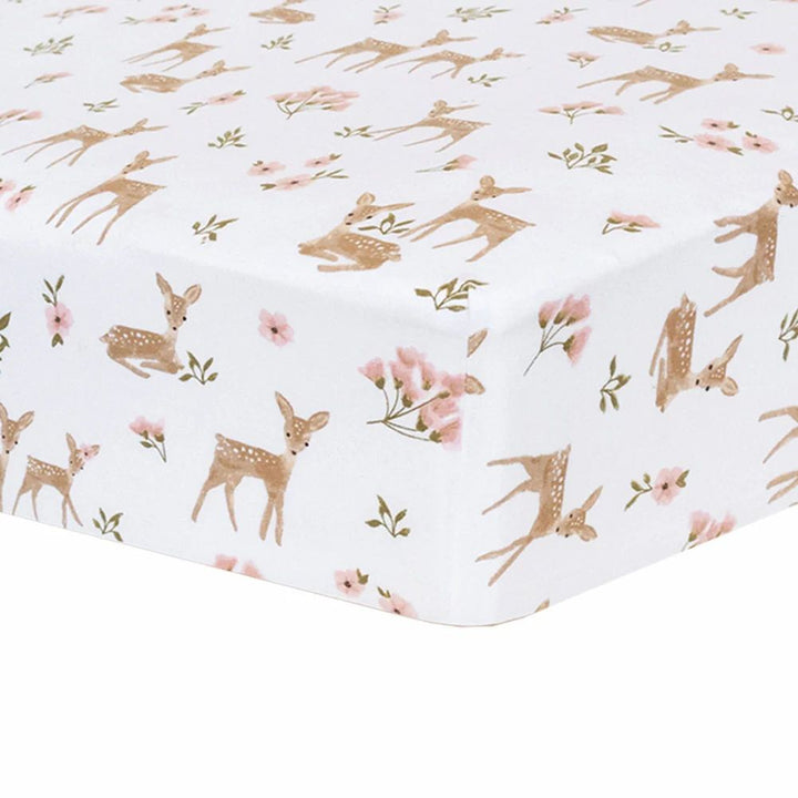 Living Textiles Cotton Jersey Fitted Crib Sheet Sophia's Garden