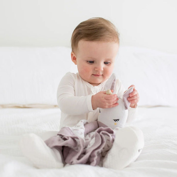 Lulujo Cotton Muslin Lovey - Unicorn