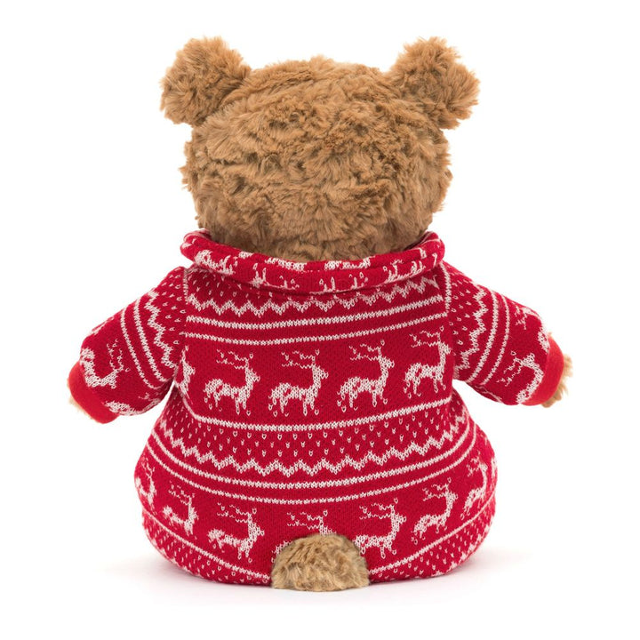 Jellycat Bartholomew Bear Winter Pajamas Plush Toy