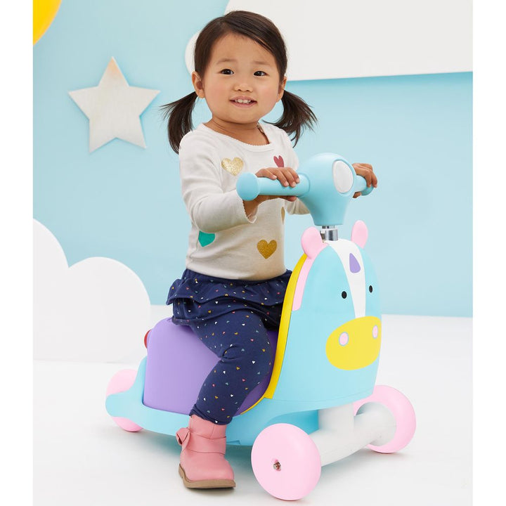 Skip Hop Zoo 3-in-1 Ride-On Toy - Unicorn