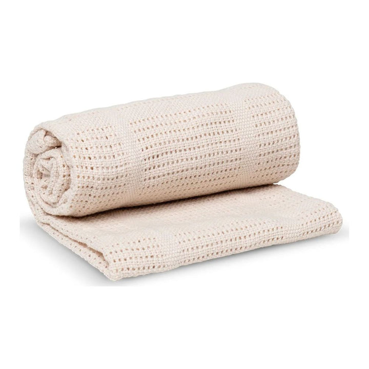 Lulujo Baby Cellular Baby Blanket - Oatmeal