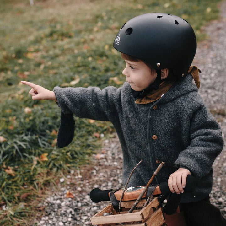 Kinderfeets Toddler Bike Helmet - Matte Black