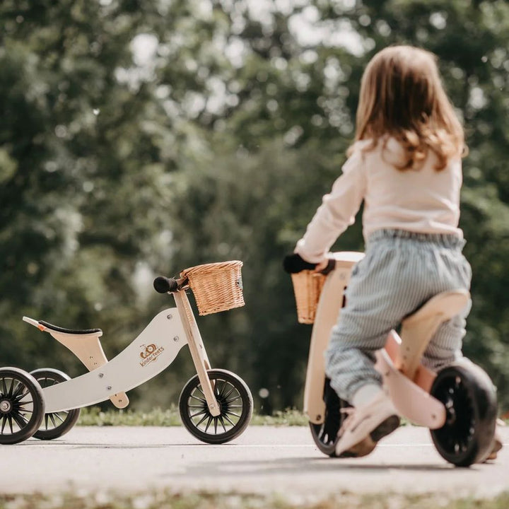 Kinderfeets 2-in-1 Tiny Tot Plus Balance Bike - White