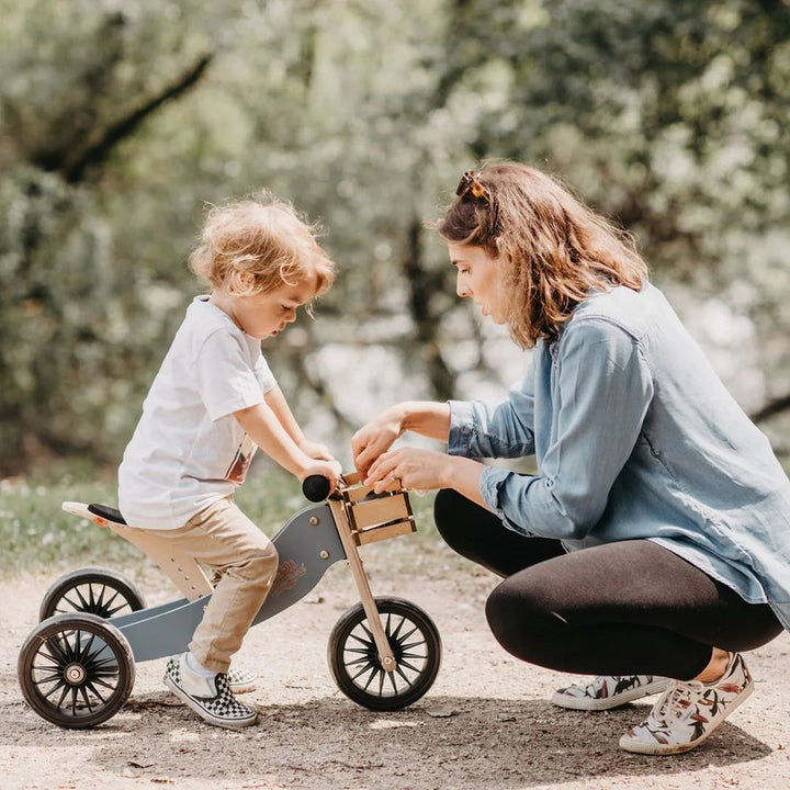 Kinderfeets 2-in-1 Tiny Tot Plus Balance Bike - White