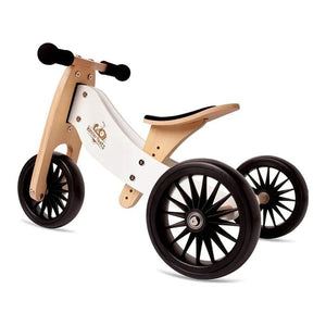 Kinderfeets 2-in-1 Tiny Tot Plus Balance Bike White