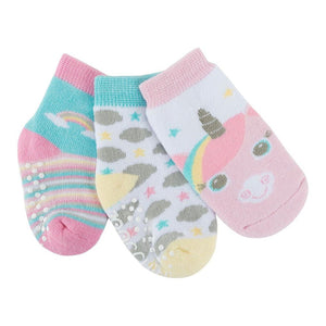 Zoocchini 3-Pack Comfort Terry Socks Set - Allie the Alicorn (0-24 Months) Default Title