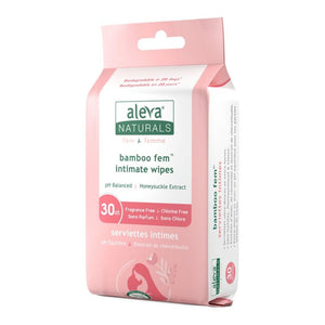 Aleva Naturals Bamboo Fem Intimate Wipes (30 count) Default Title