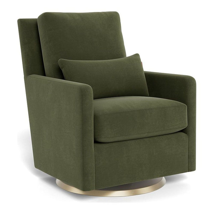 Monte Design Como Glider Gold Swivel Moss Green