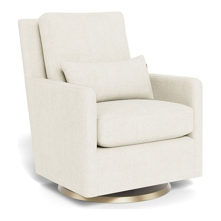 Monte Design Como Glider Gold Swivel Ivory Boucle