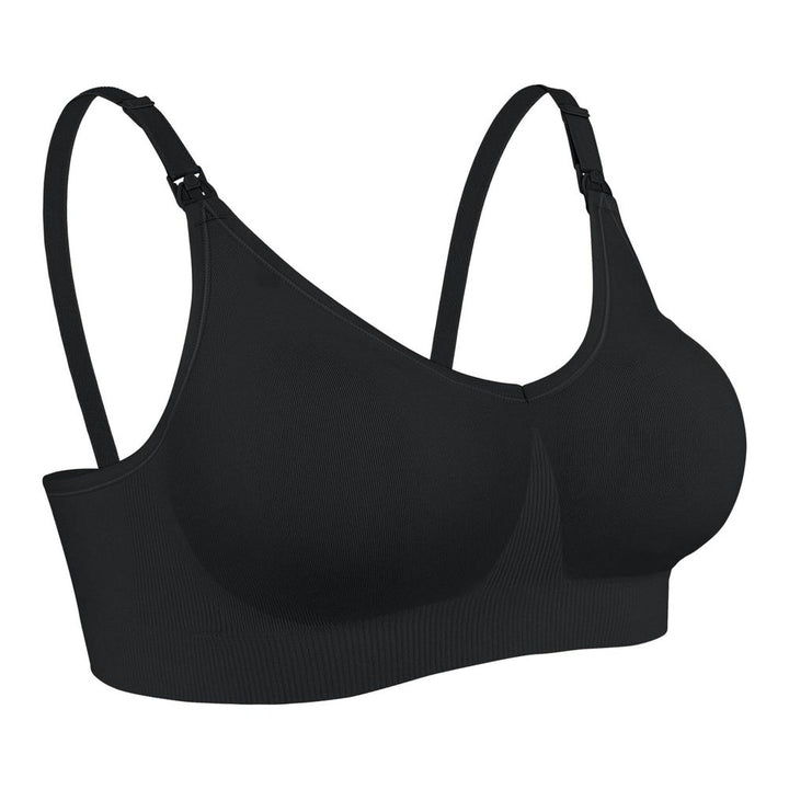 Bravado Body Silk Seamless Sustainable Nylon Full Cup Nursing Bra Black L-FC