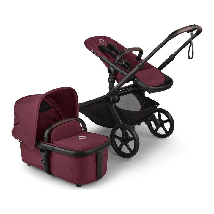 Bugaboo Kangaroo Complete Stroller Dark Cherry on Black Frame