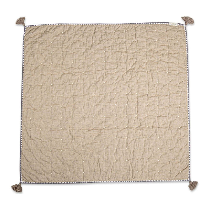 Crane Ezra Quilted Baby Blanket - Copper