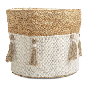 Crane Cotton + Jute Storage Bin Default Title