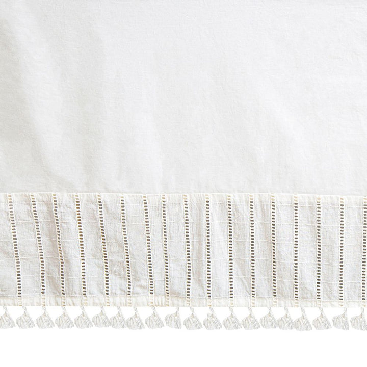 Crane Boho Crib Skirt - Off-White