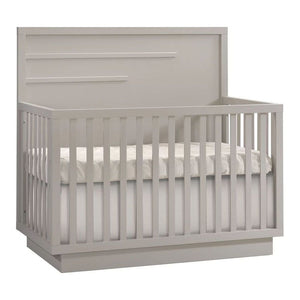 Natart Como 4-in-1 Convertible Crib with Horizontal Molding Dove