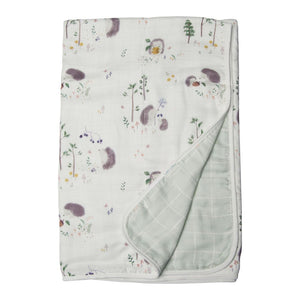 Loulou Lollipop Muslin Quilt Blanket - Hedgehogs Default Title