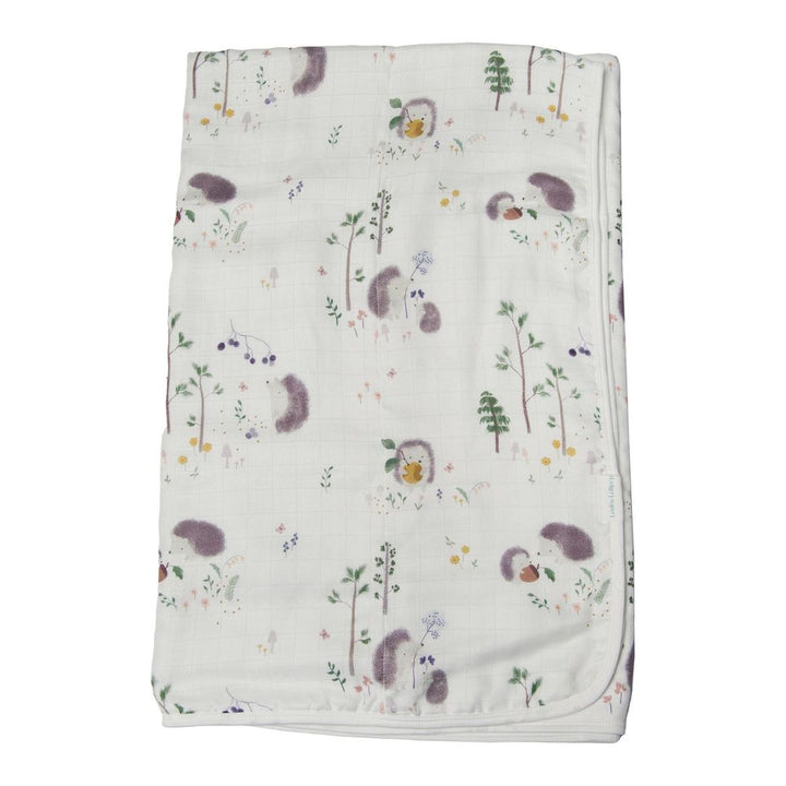 Loulou Lollipop Muslin Quilt Blanket - Hedgehogs