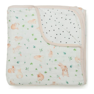 Loulou Lollipop Muslin Quilt Blanket - Bunny Meadow Default Title