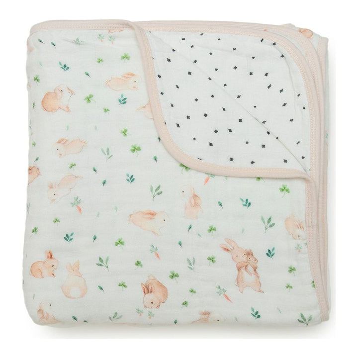 Loulou Lollipop Muslin Quilt Blanket - Bunny Meadow Default Title