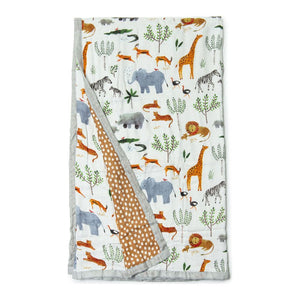 Loulou Lollipop Muslin Quilt Blanket - Safari Jungle Default Title