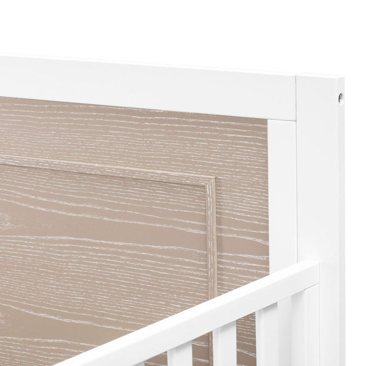 Carter's by DaVinci Radley 4-in-1 Convertible Crib and 3-Drawer Dresser Set - White/Coastwood