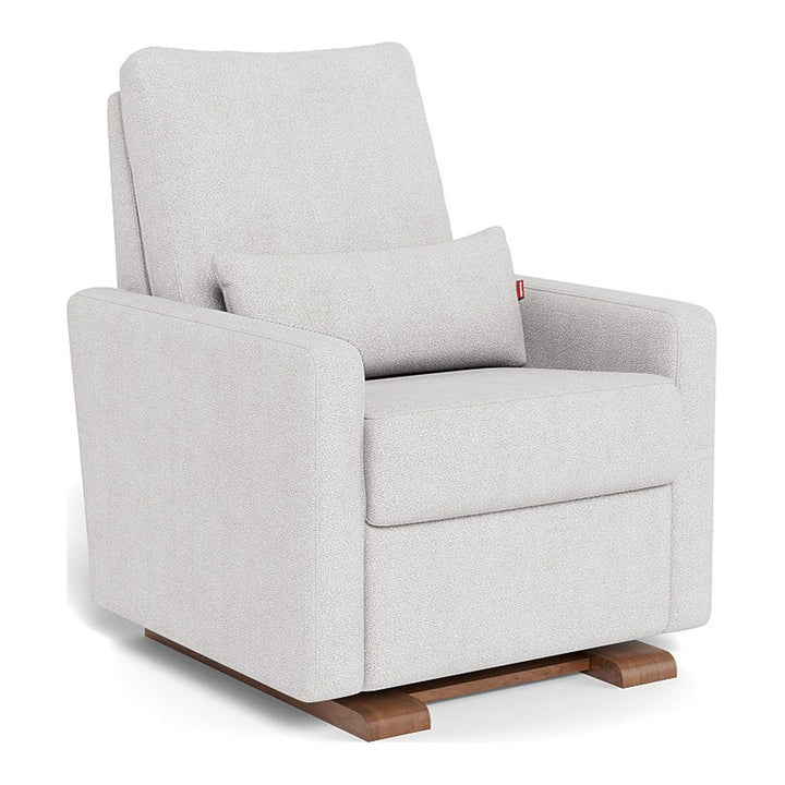 Monte Design Matera Glider Walnut Dove Grey Boucle