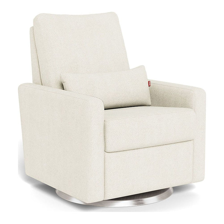 Monte Design Matera Glider Stainless Steel Swivel Ivory Boucle