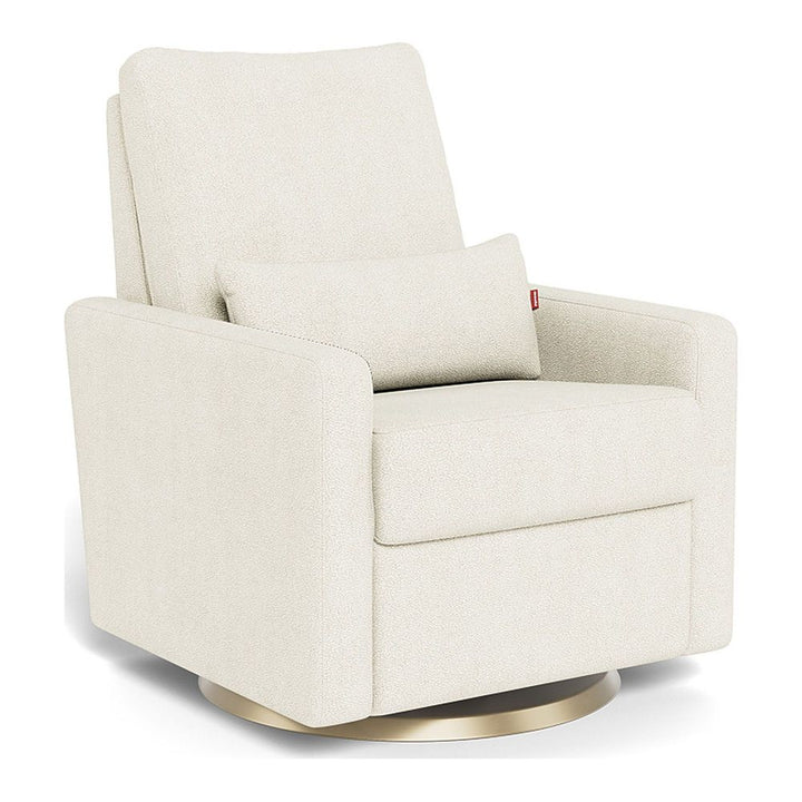 Monte Design Matera Glider Gold Swivel Ivory Boucle