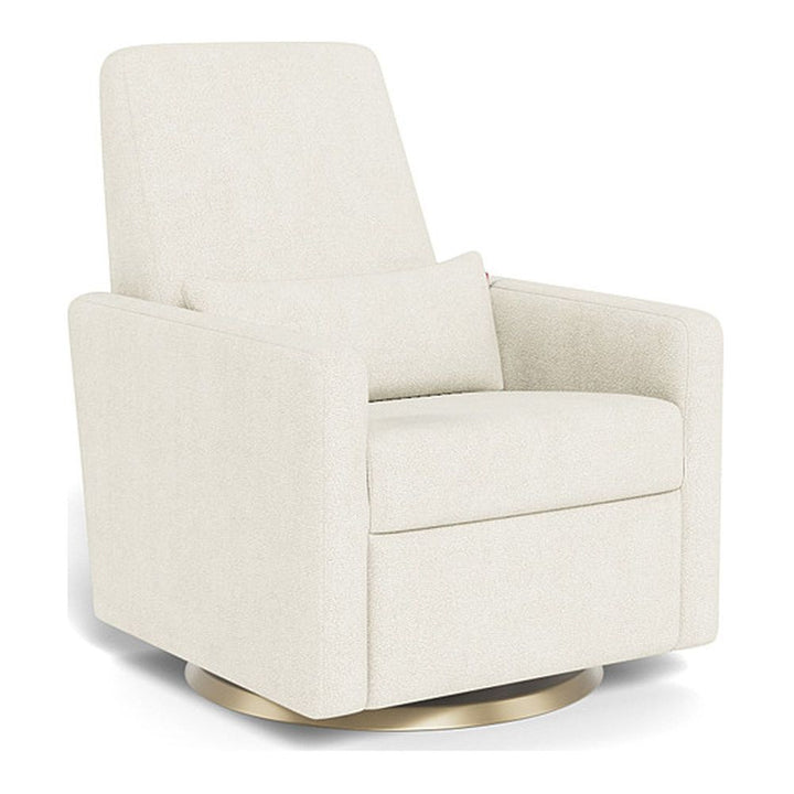 Monte Design Grano Glider Recliner Gold Swivel Ivory Boucle