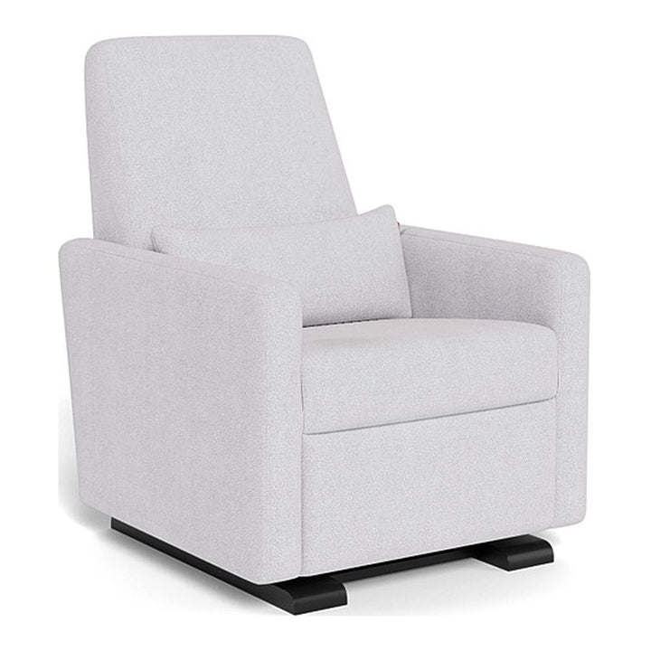 Monte Design Grano Glider Recliner Espresso Dove Grey Boucle