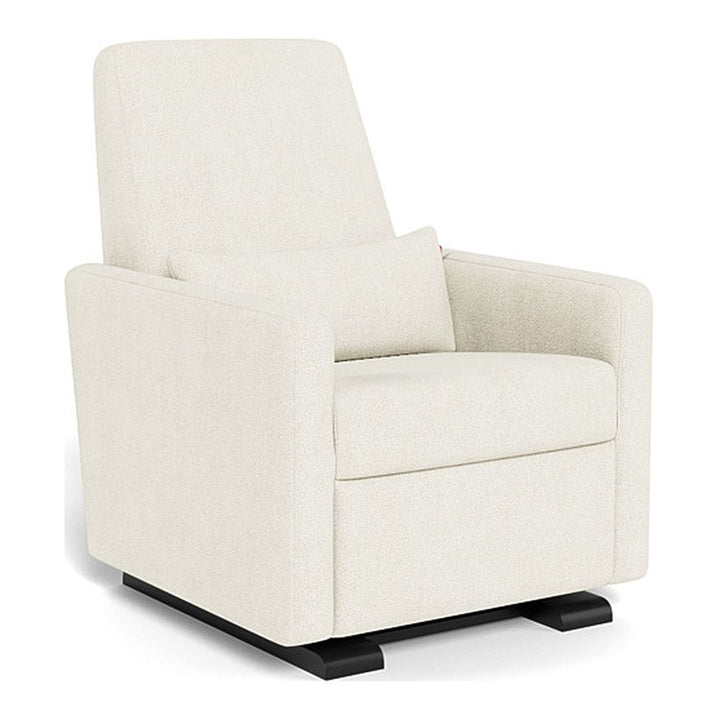 Monte Design Grano Glider Recliner Espresso Ivory Boucle