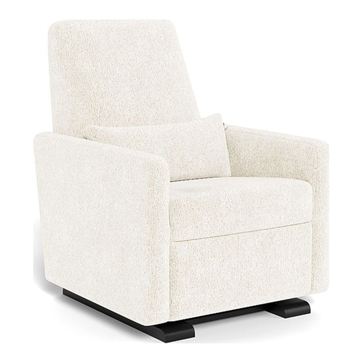 Monte Design Grano Glider Recliner Espresso White Sheepskin